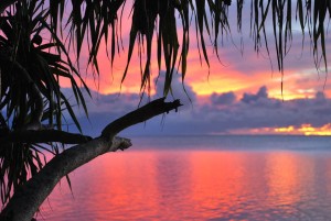 A beautiful Tongan sunset.