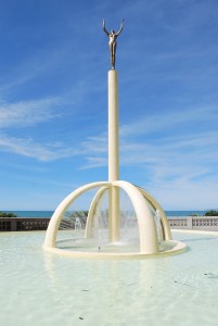 The Spirit of Napier statue represents Napier rising from the ashes of the 1931 earthquake.