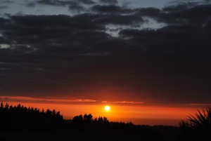 Sunrise over the Pacific Ocean... not something I get up to see too often!