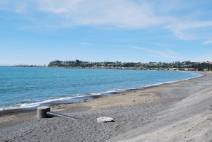 Part of the 'new' coastline created in 1931.